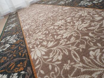 タフトプリント廊下敷き 約67×700cm 手洗いOK 滑りにくい加工