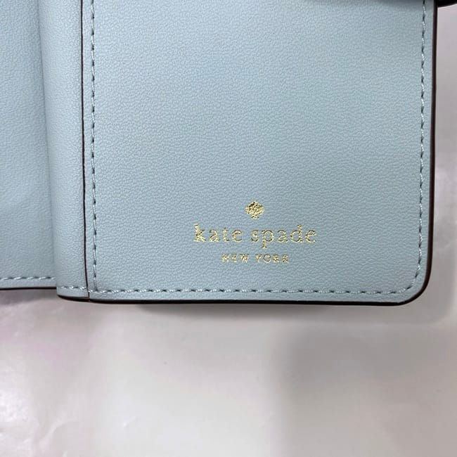 ケイトスペード　二つ折り財布　ペールブルー 楽天市場】ケイトスペード 二つ折り財布（カラーブルー）（財布