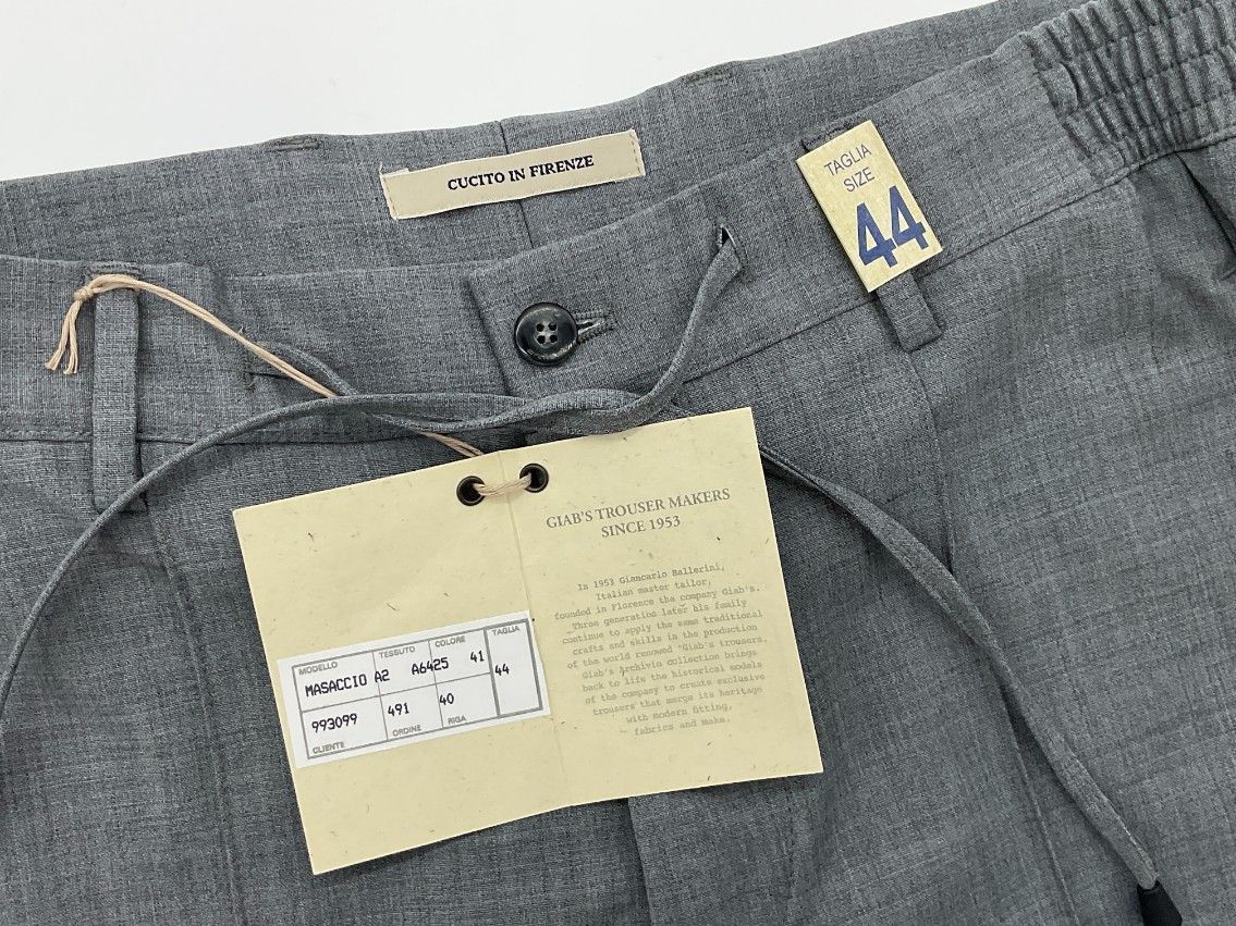 未使用 giab's ARCHIVIO ジャブスアルキビオ 44 ライトグレー