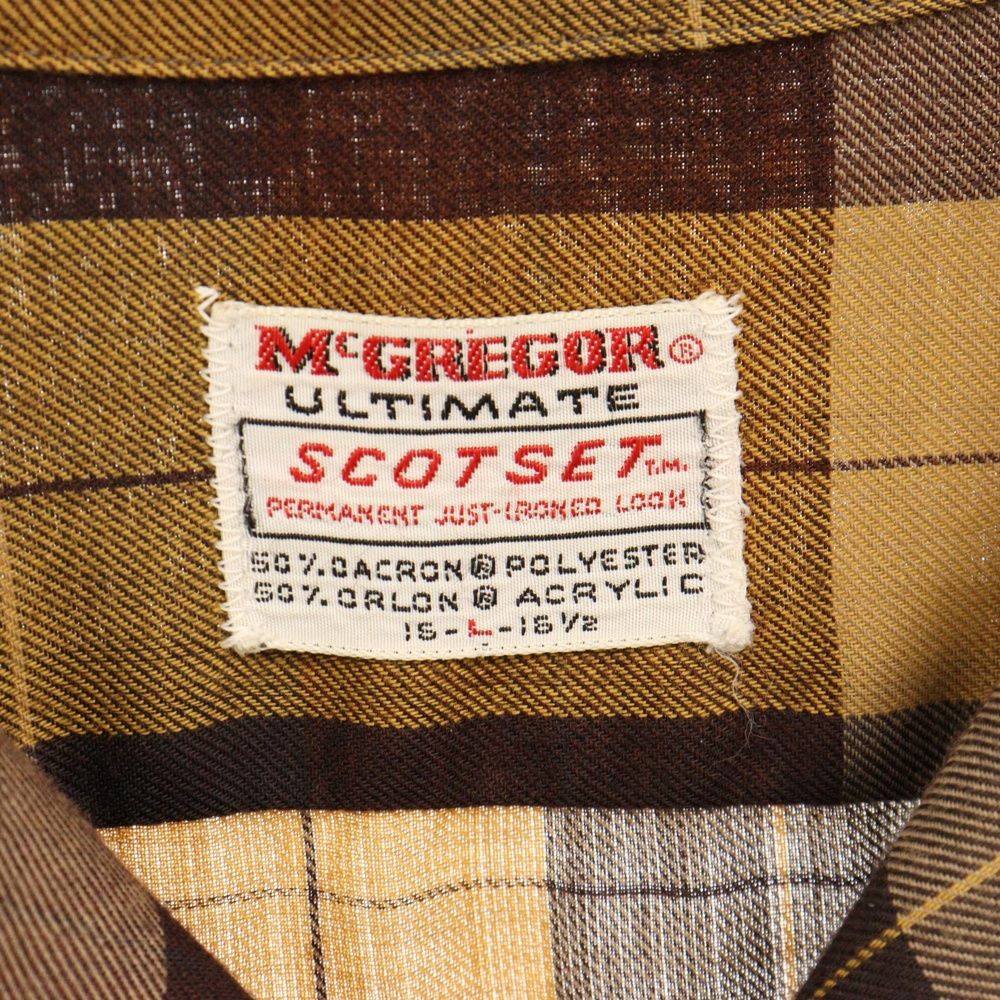 Mcgregor scotset 60sビンテージ開襟シャツ/オープンカラー Mcgregor scotset 60sビンテージ開襟シャツ/オープンカラー