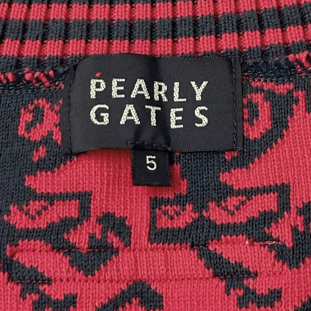 サイズ：5 PEARLY GATES パーリーゲイツ ×スポンジボブ Vネック ニットベスト 総柄 レッド系 [240101274292] ゴルフウェア  メンズ ストスト - メルカリ