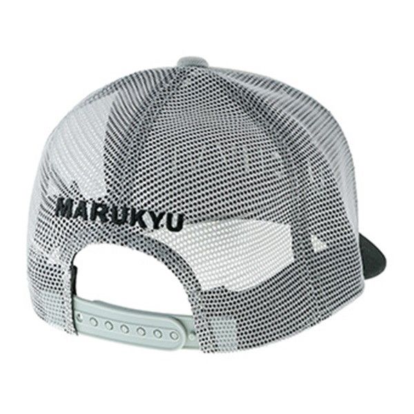 マルキュー　フラットバイザーキャップ　グレーブラック マルキュー フラットバイザーメッシュキャップ 01 グレイ