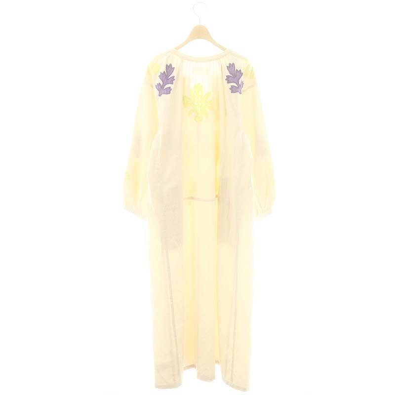 サラマリカ Sara mallika COTTON FLOWER PATCHWORK DRESS ワンピース M