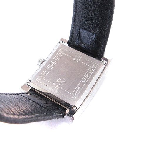ダンヒル dunhill スクエア ファセット ダンヒリオン 腕時計 アナログ 2針 クォーツ 8022 文字盤ブラック シルバーカラー ウォッチ  ■SM1