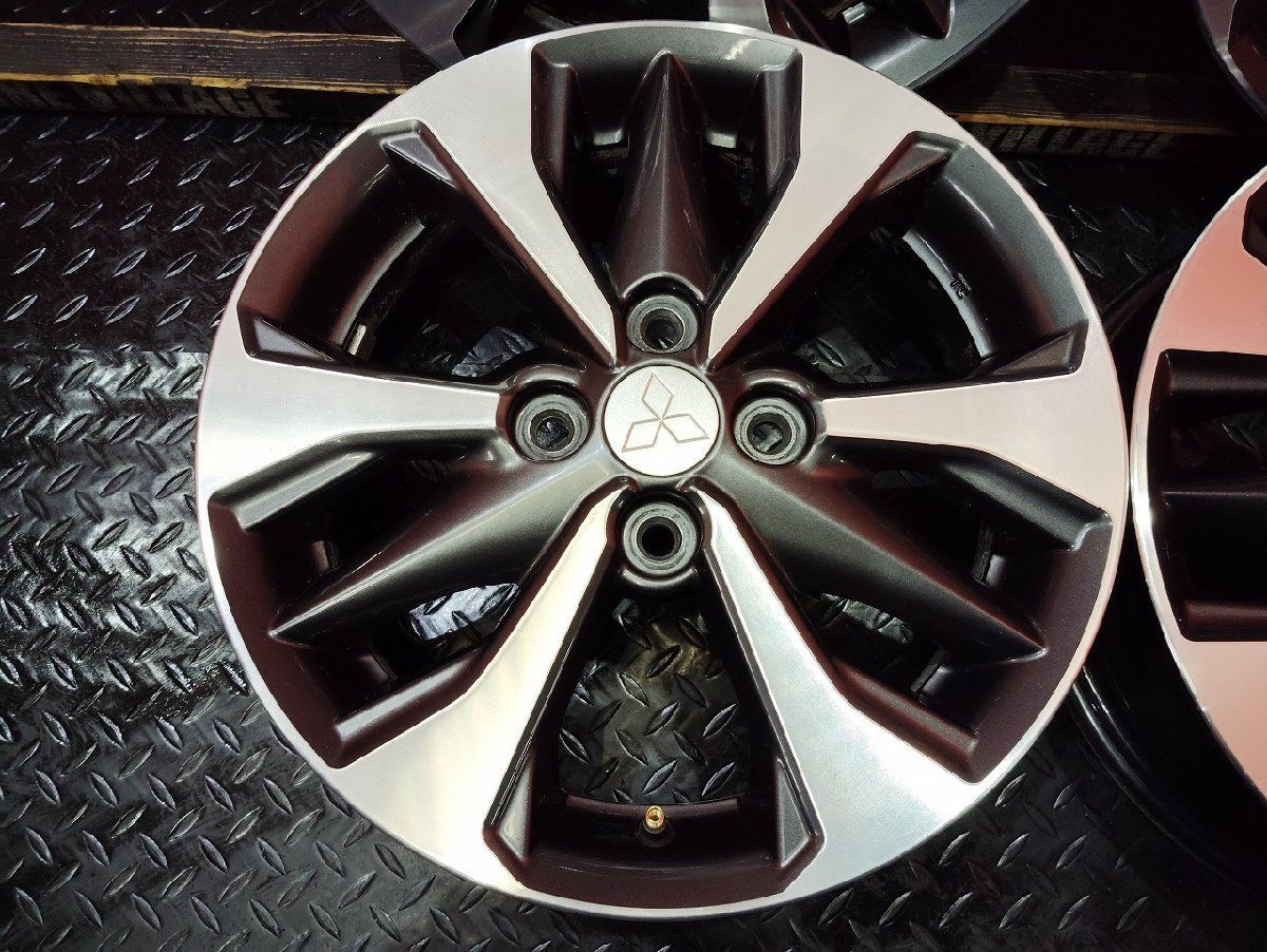 三菱自動車ekクロス　15インチ ホイール 4本セット ブラック/シルバー 三菱 ekクロス 純正ホイール 15インチ 4本 - メルカリ