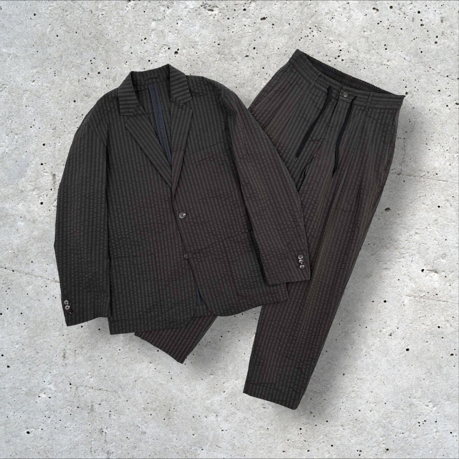 ビームスライツシアサッカーセットアップ