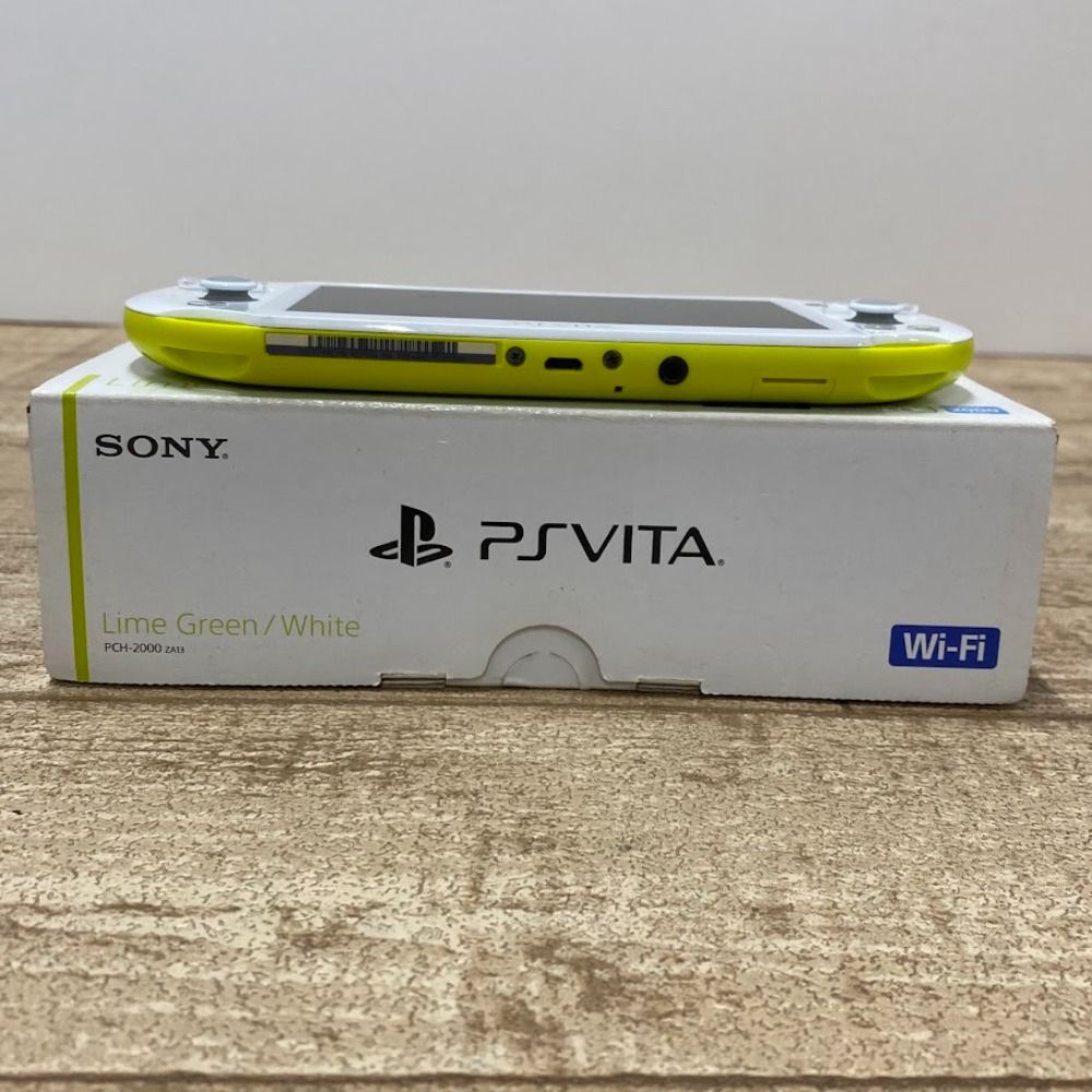  08 w 13516 ゲームハード SONY ソニー PlayStation Vita プレイステーション ヴィータ PCH 2000 ライム グリーン 箱あり 品 本体 PS Vita(ヴィータ)