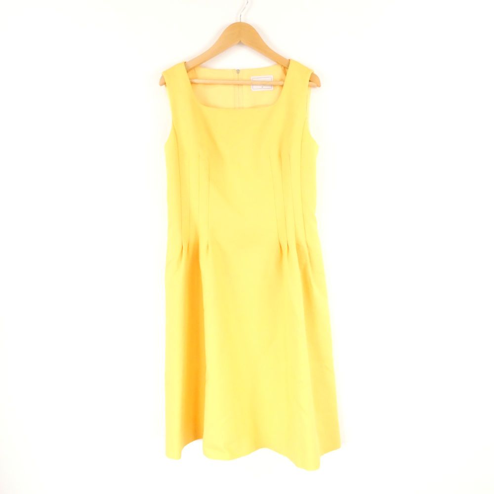 美品 FOXEY フォクシー マグノリア 34861 ワンピース 38 コットン100  