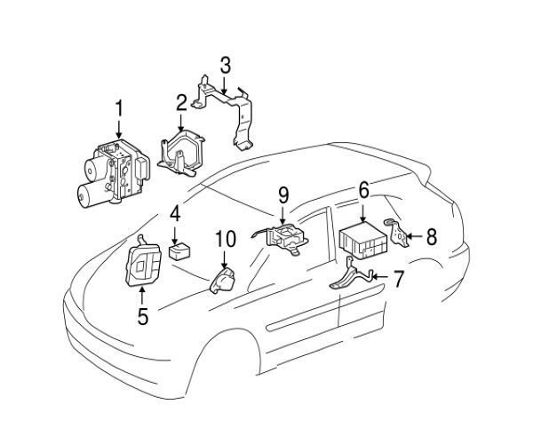 トヨタ 純正 ハイランダー ブレーキアクチュエーター ACTUATOR Brake