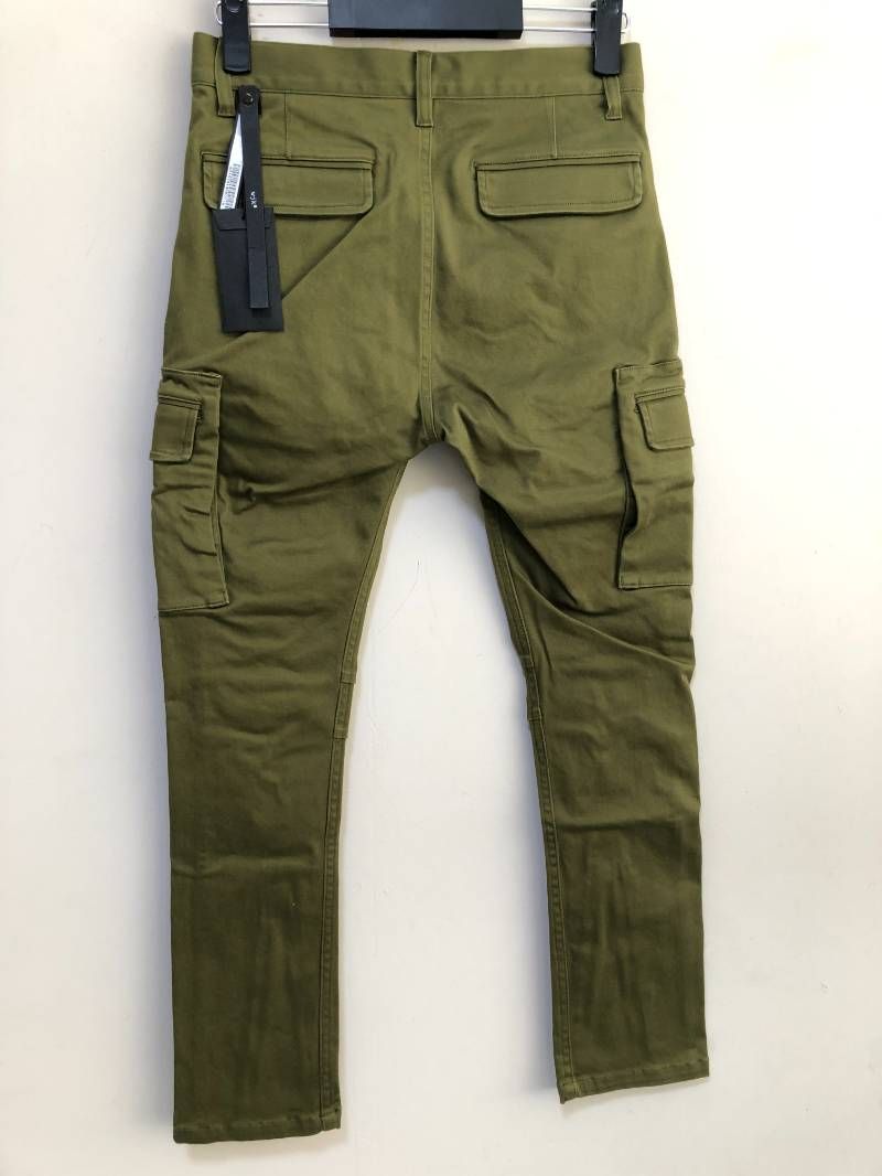 当店の商品全て正規品！ コ ♥ タグ付き WJK スリムパラシュートパンツ slim parachute pants カーキ khaki S 古典☆一番人気!! 