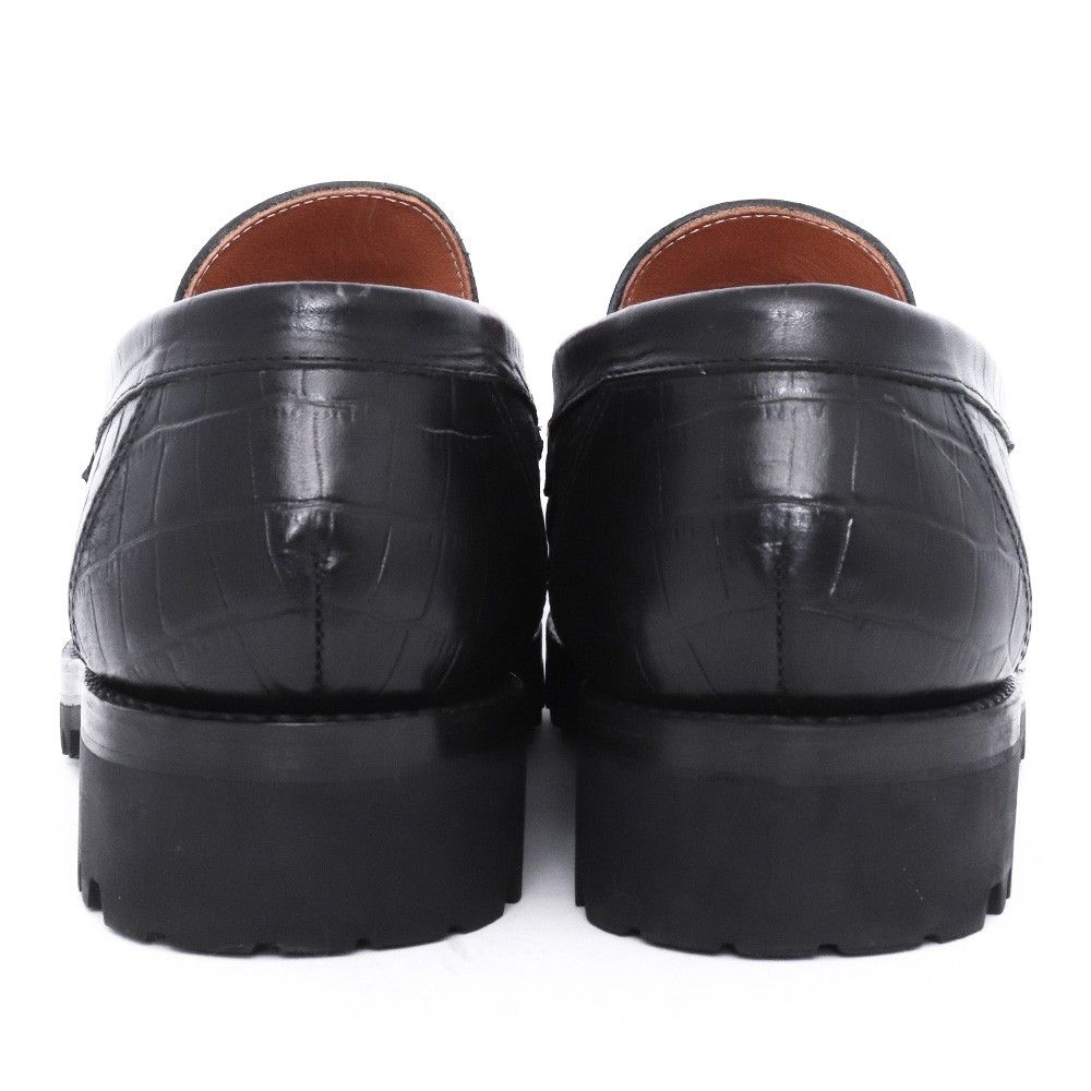 COOTIE PRODUCTIONS Raza Bit Loafer Crocodile サイズ8.5 ブラック CC 