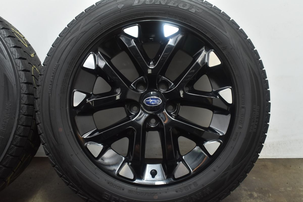 【数量限定超特価!!】 純正OP スバル BT レガシィアウトバック 純正 18in 7J 55 PCD114.3 ダンロップ ウィンターマックス SJ8 225 60R18 可