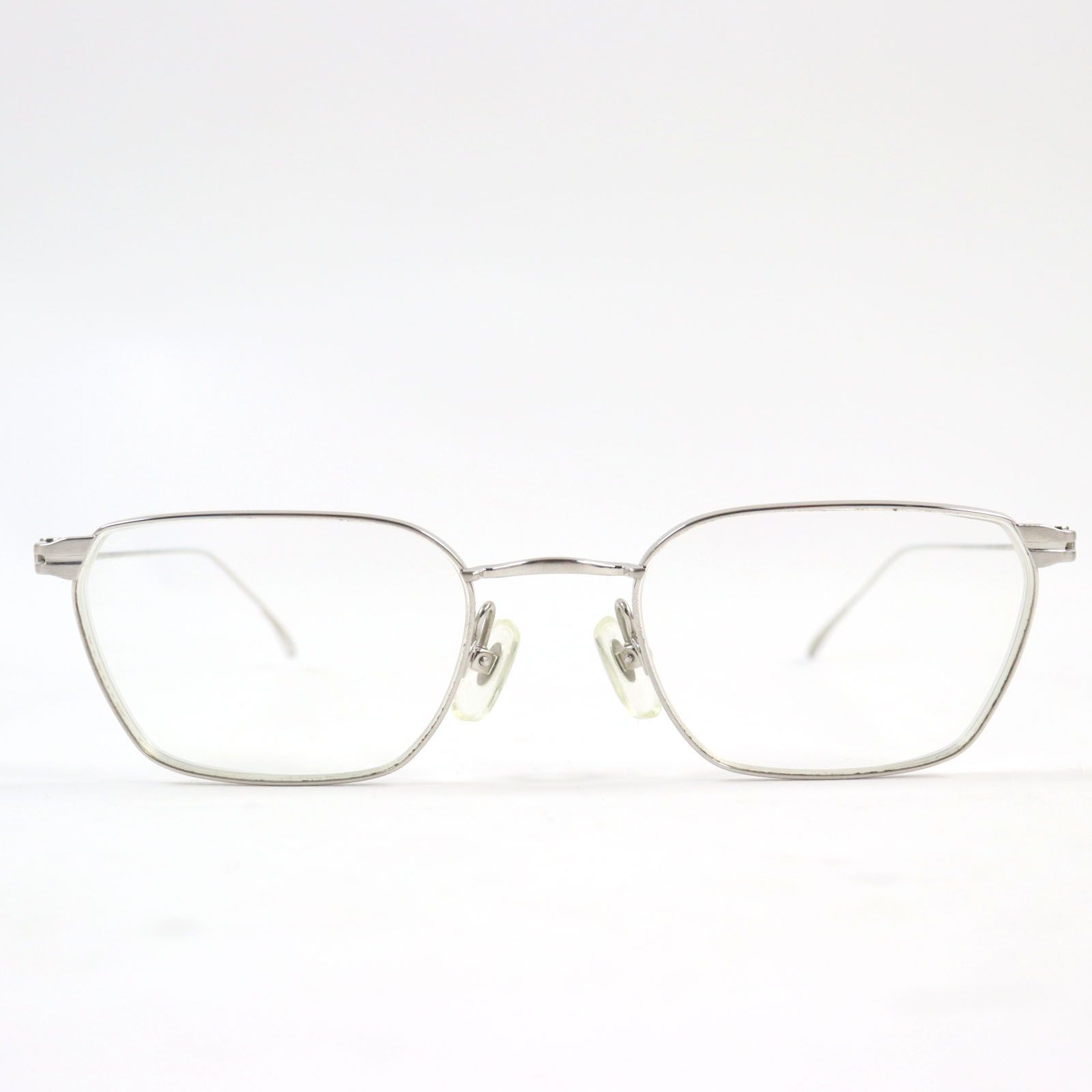 美品○KANEKO OPTICAL 金子眼鏡 KM-15 RS ロゴ入りノーズパッド チタンフレーム メガネ 眼鏡 アイウェア シルバー 51□20-145  度入り 保存袋・ケース付き 日本製 ユニセックス - メルカリ