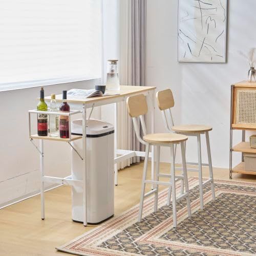 数量 ダイニングテーブルセット シンプル 北欧 モダン 木製 省スペース 木製 カウンター ハイテーブル おしゃれ 3点セット スツール カウンターテーブル