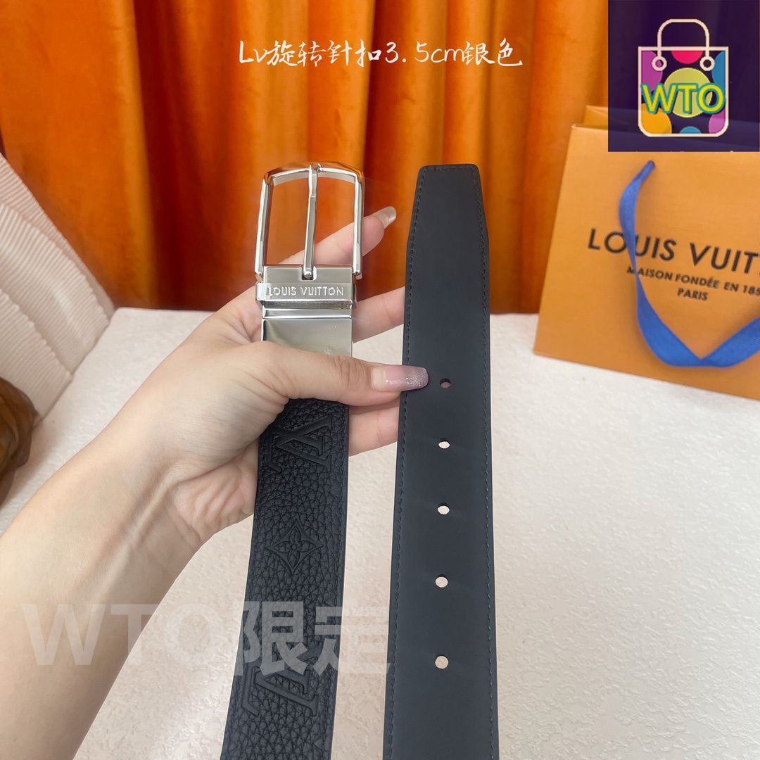 ルイヴィトン　 レザー　 ベルト 今日特価】Louis Vuitton ルイヴィトン レザーベルト - メルカリ