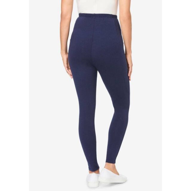 【送料無料】 ウーマン ウィズイン レディース カジュアルパンツ ボトムス Woman Within Women's Plus Size Tall Pocket Legging Black