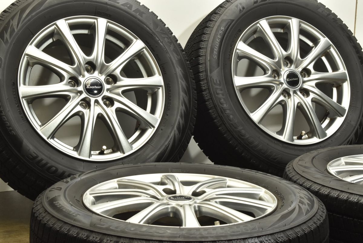 交換用に エクシーダー 15in 6J 53 PCD114.3 ブリヂストン ブリザック VRX2 195 65R15 ノア ヴォクシー エスクァイア ステップワゴン