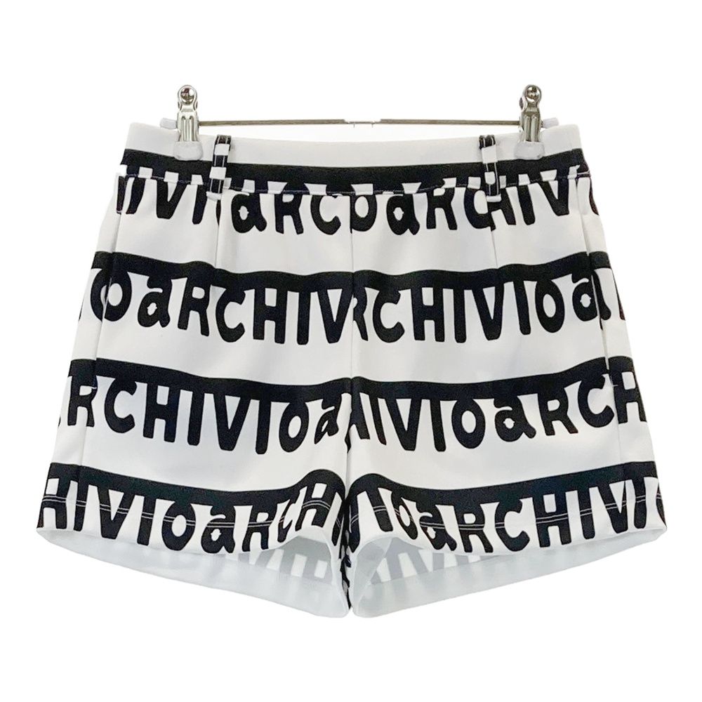 サイズ 38 ARCHIVIO アルチビオ 2025年モデル ショートパンツ ロゴボーダー柄 ホワイト系 240101535923 ゴルフウェア レディース ストスト