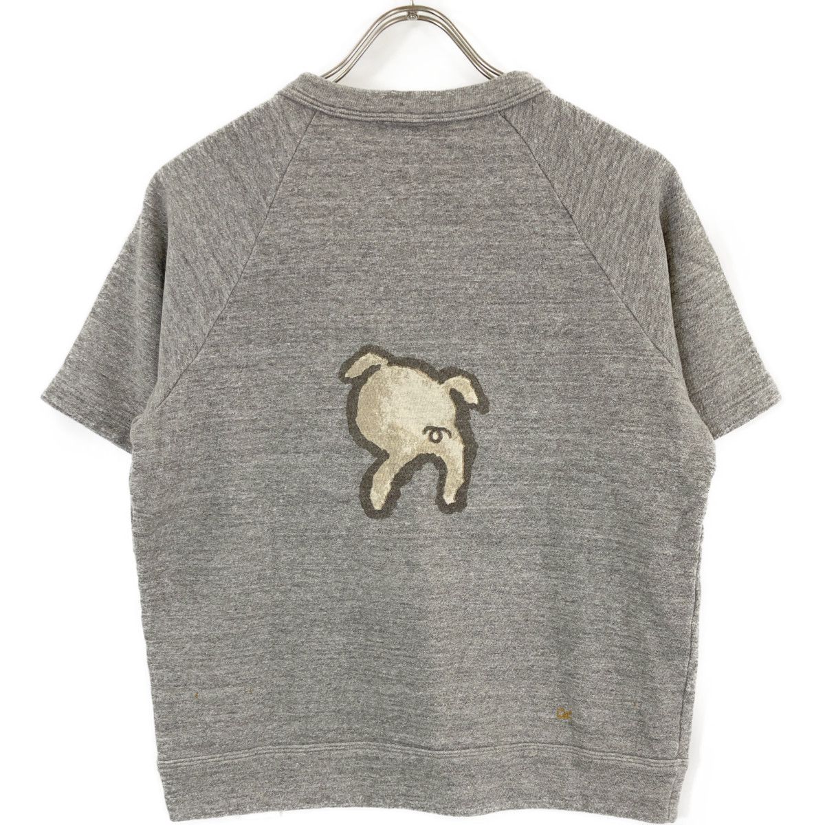 45 R フォーティファイブ アール ｸﾞﾚｰ ｶﾞｰｾﾞ裏毛ﾋﾟｷﾞｰRﾌﾟﾘﾝﾄのﾗｸﾞﾗﾝｽｳｪｯﾄﾄｯﾌﾟ 3