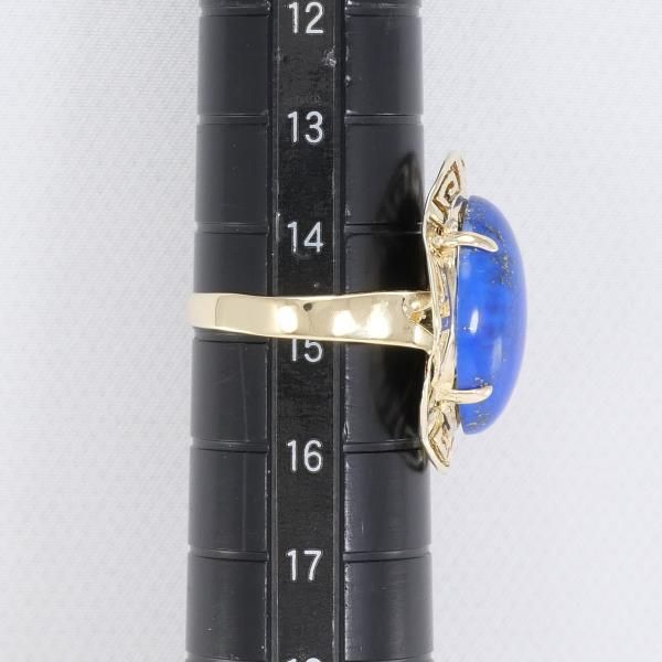 14K YG リング 指輪 15号 ラピスラズリ 総重量約4.5g - メルカリ