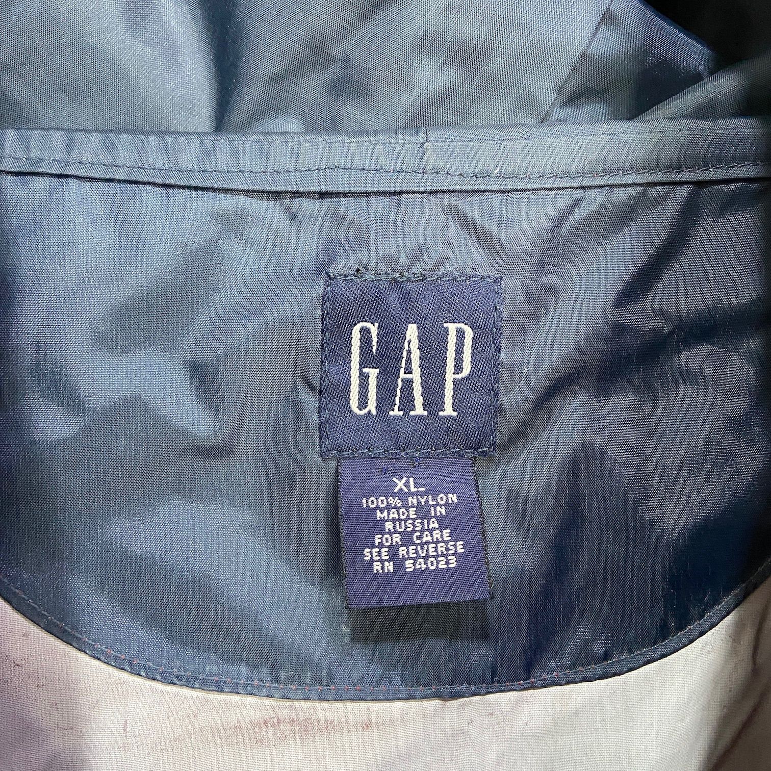 90s☆GAP☆オールドギャップ☆アノラックパーカー☆ナイロン☆ボルドー 