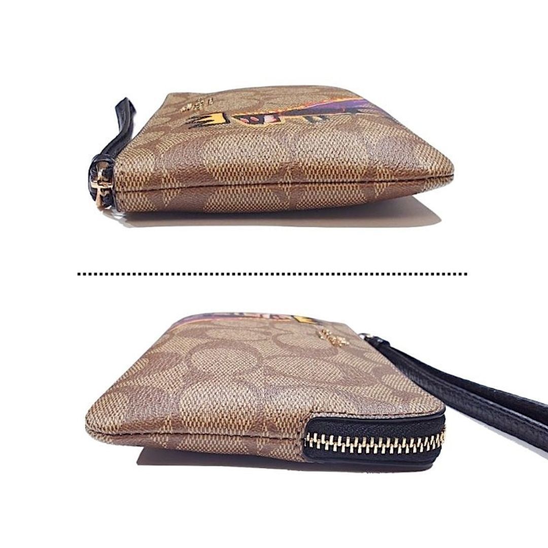 COACH コーチ バスキア コラボ リストレット ポーチ レキシー 恐竜 