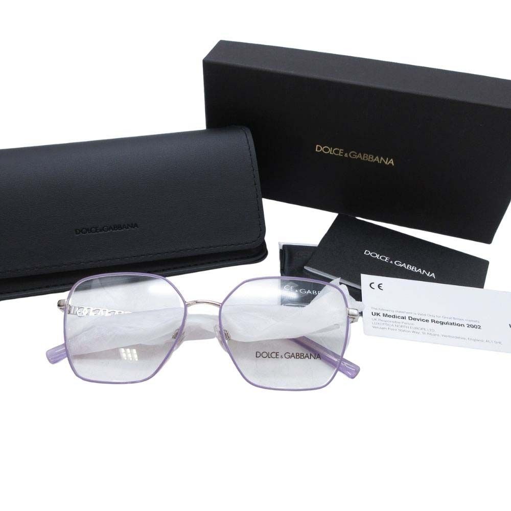 未使用 DOLCE&GABBANA ドルチェアンドガッバーナ DGロゴ メガネ 眼鏡  