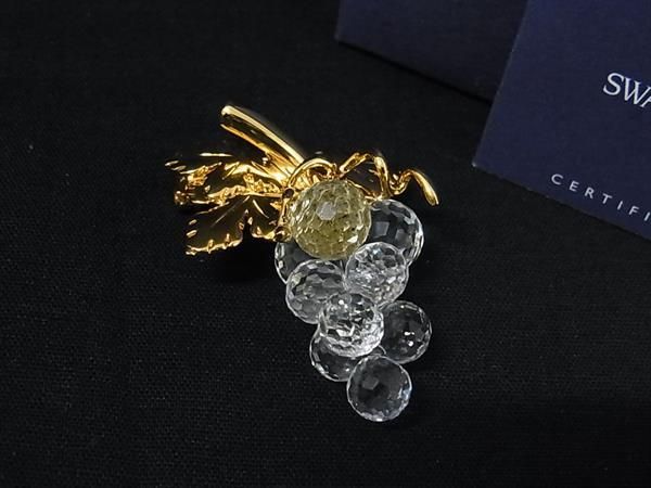 □極美品□ SWAROVSKI スワロフスキー グレープ ぶどう 葡萄