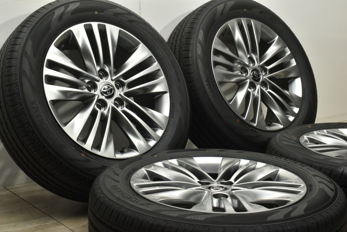 S*C様 美品40アルファード7J+40 PCD120ヨコハマアドバン225/6 新車外し 2025年製】トヨタ 40 アルファード Z 純正 18in 7J +40