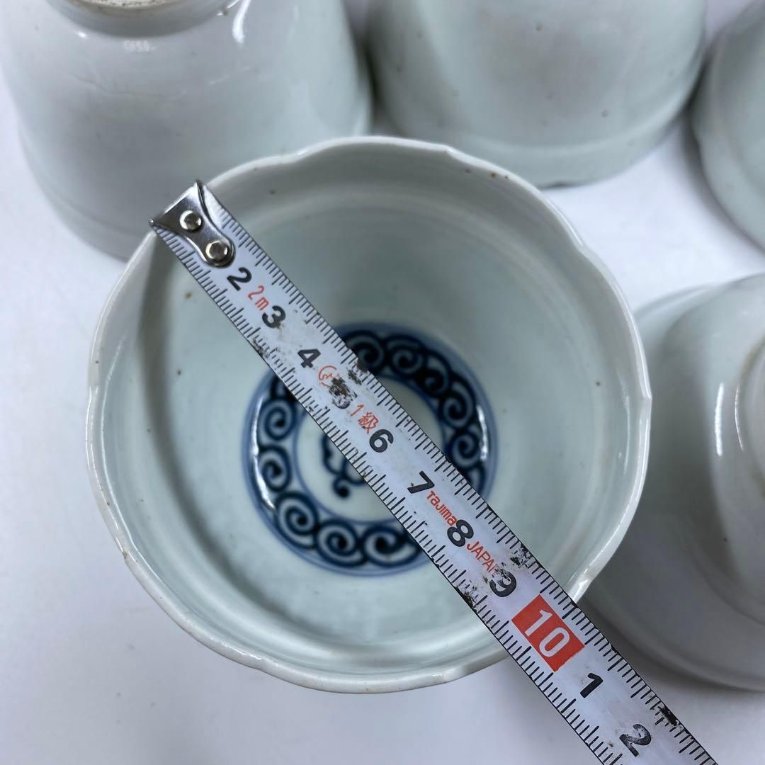 古伊万里 染付蕎麦猪口5客 口径約10㎝ 東Y6-1115③ - メルカリ