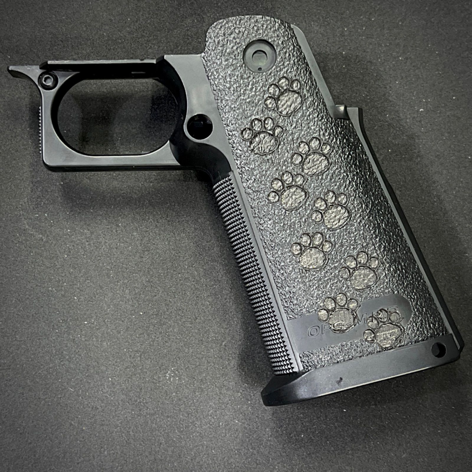 東京マルイ純正 ステップリング/刻印加工 ハイキャパグリップ Hi-Capa 4.3/5.1/ゴールドマッチ レーザー刻印 【トンボ】【肉球】