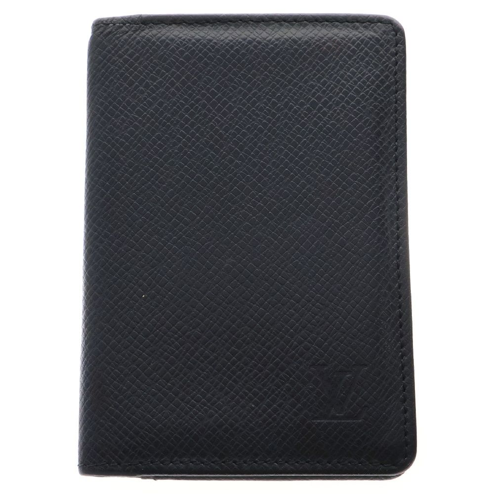 LOUIS VUITTON ルイヴィトン タイガ オーガナイザー ドゥポッシュ レザーカードケース 名刺入れ ブラック M30512 MI0090