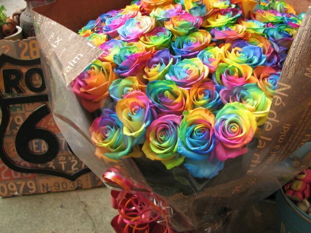 レインボーローズ