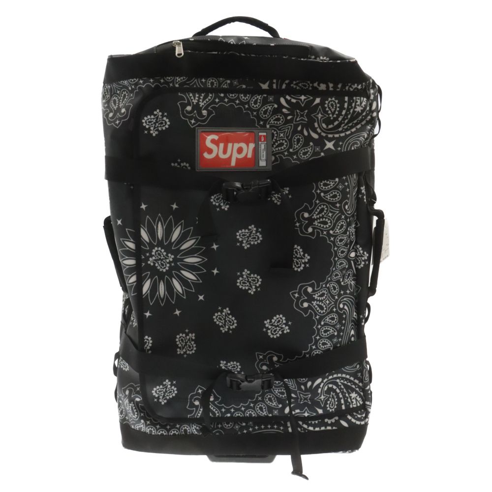 SUPREME (シュプリーム) 14AW ×THE NORTH FACE Bandana Medium Rolling Thunder Bag ザ ノースフェイス バンダン ローリングサンダー キャリー バッグ ブラック/ホワイト NM81476 - メルカリ