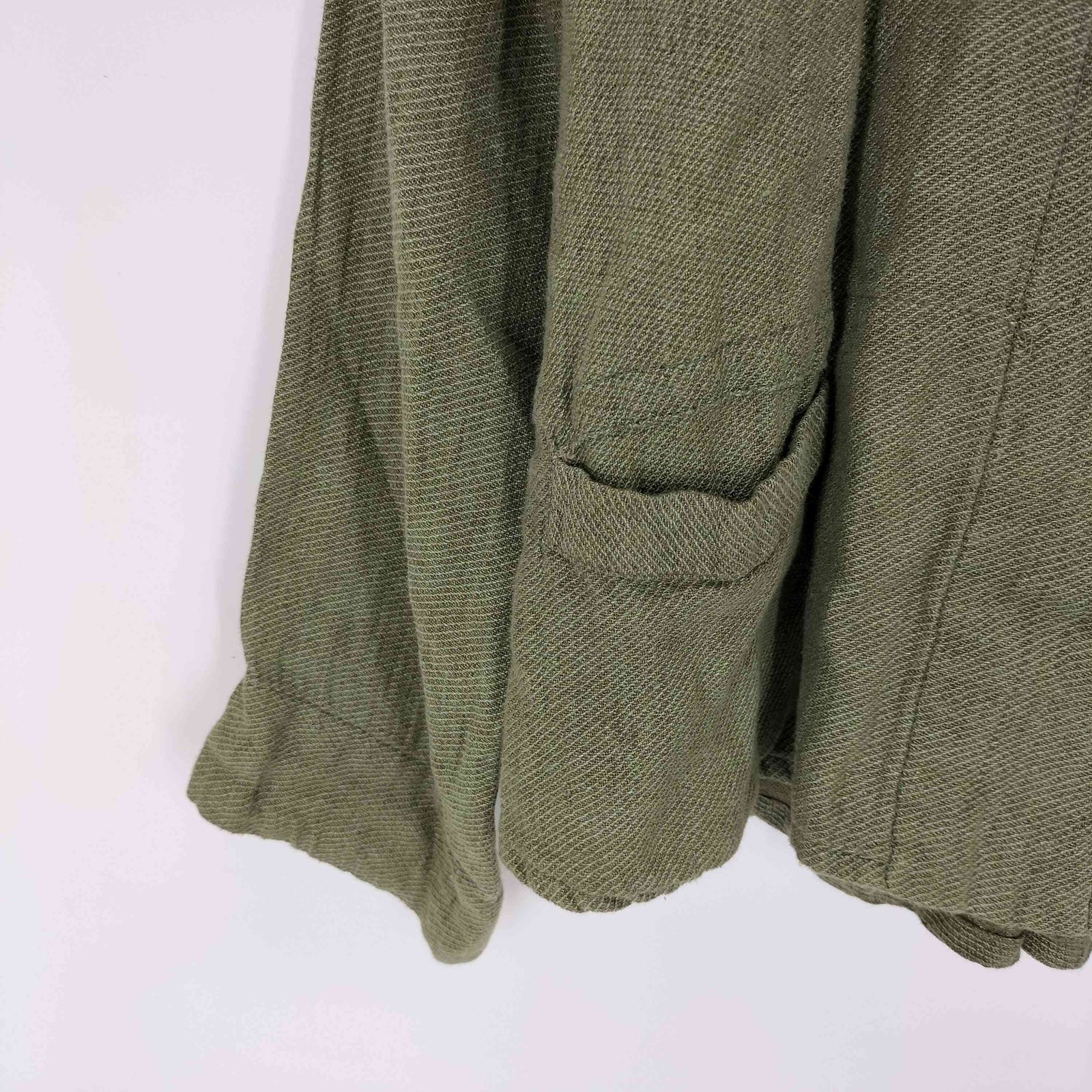 FLAX(フラックス) リネン シャツジャケット レディース JPN：S  中古 古着 0343 フラックス FLAX リネン シャツジャケット レディース JPN：S