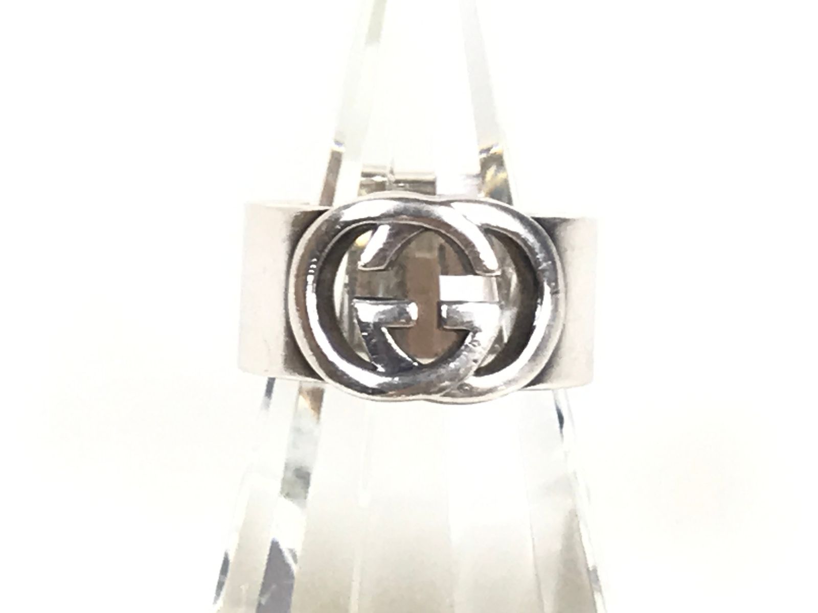 グッチ インターロッキング 刻印15 リング 指輪 GG 925 シルバー GUCCI グッチ 指輪 メンズ レディース インターロッキングG