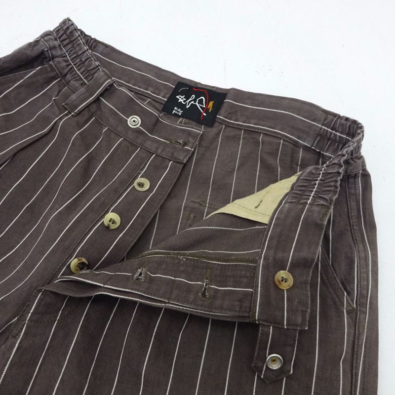 三重店】Willow Pants｜ウィローパンツ DEADSTOCK BROWN STRIPE