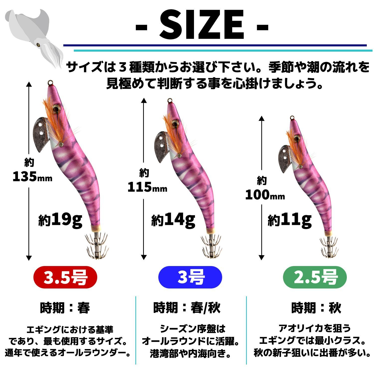 エギ エギング 10本セット 3.5号 釣り具 ケース付 餌木 ルアー イカ釣り アオリイカ コウイカ ヤリイカ タコ 送料無料 仕掛け ...