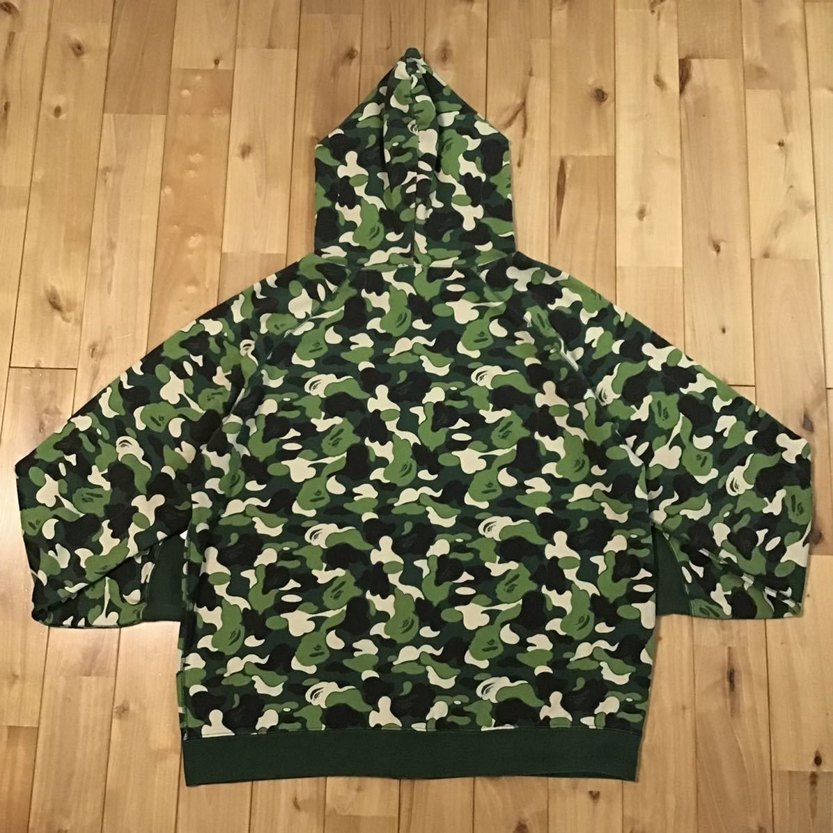 ABC camo フルジップ パーカー Lサイズ a bathing ape BAPE camo full