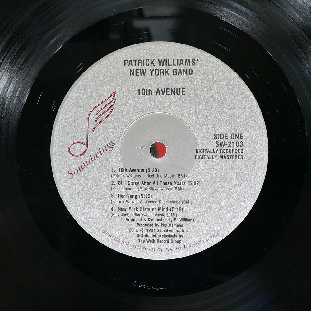 US盤 PATRICK WILLIAMS' NEW YORK BAND/10TH AVENUE/SOUNDWINGS