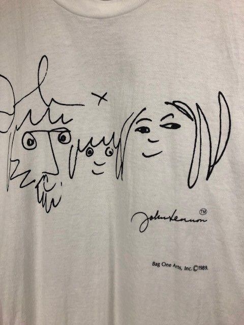 04年 JOHN LENNON Photo Print S/S Tee 白 M 00s ジョンレノン
