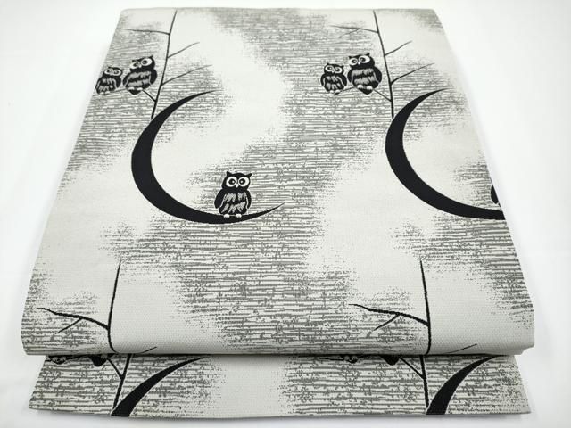 平和屋着物■極上　全通柄　京袋帯　ミミズク　亜麻色地　CYAA3380s5 平和屋着物□極上 全通柄 京袋帯 ミミズク 亜麻色地 CYAA3380s5 - メルカリ