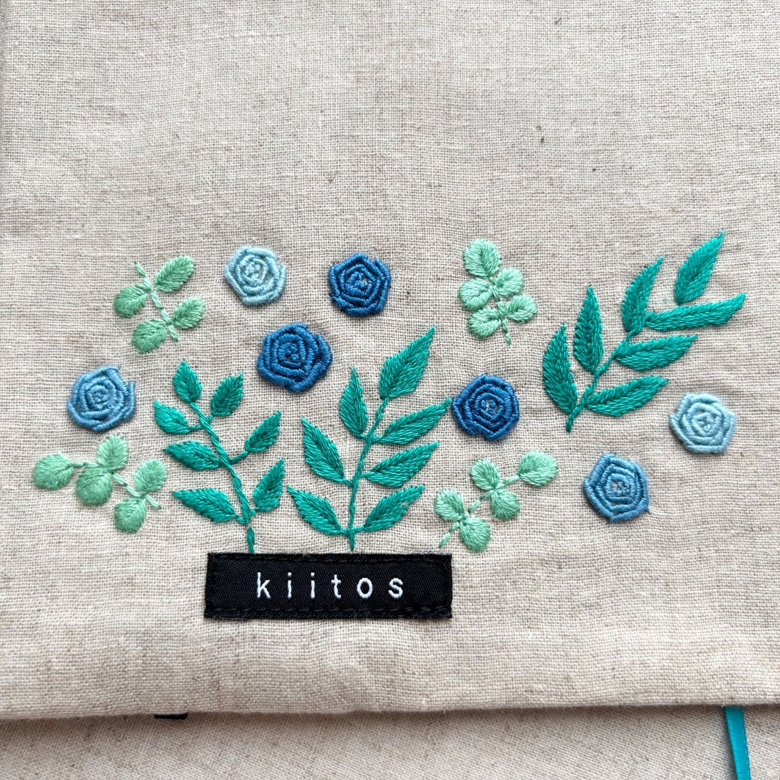 こっぽり　バラ刺繍　ブルー×朱色 2_000000009732.jpg?1678209902