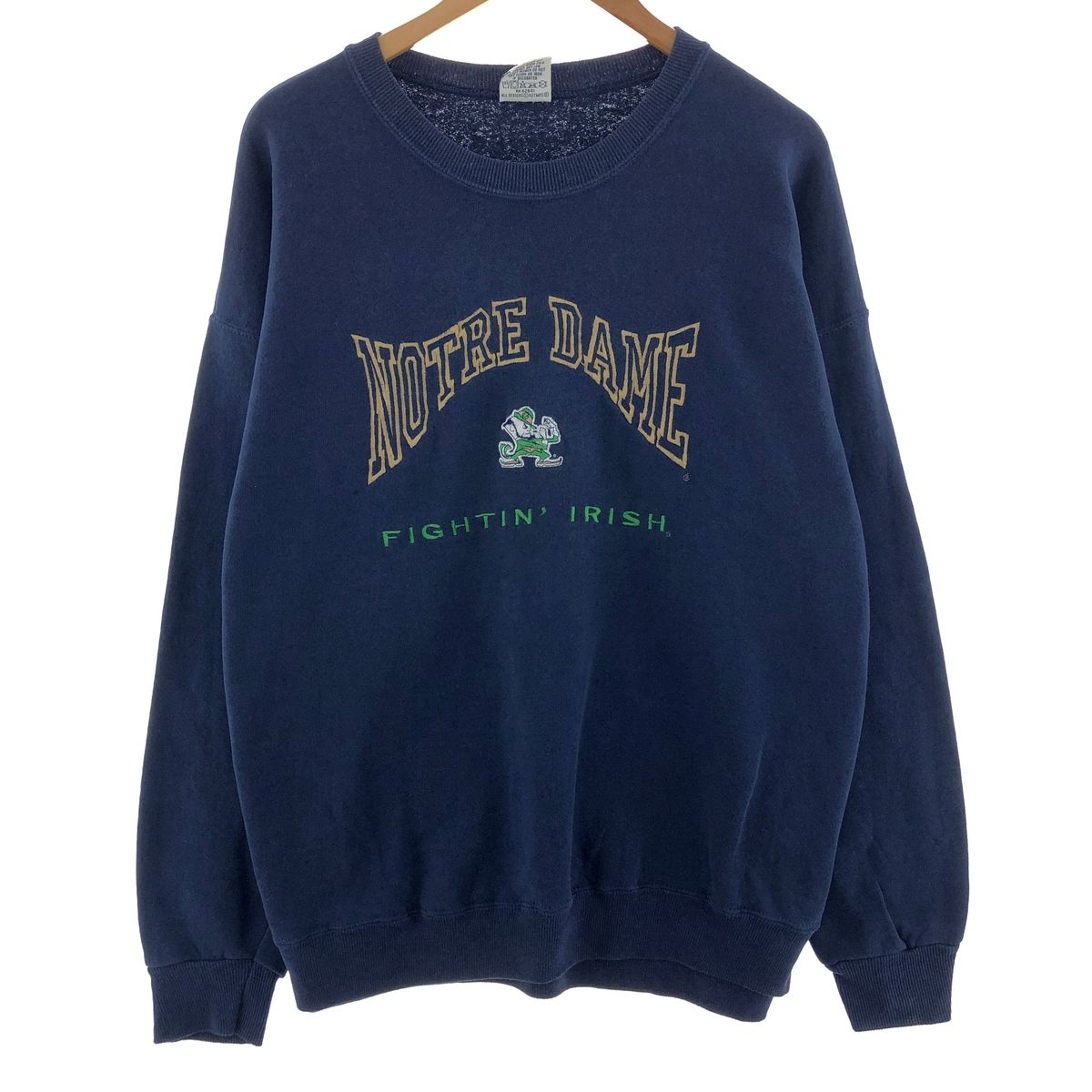 90sUSA製NUTMEGノートルダムファイティングアイリッシュカレッジ 