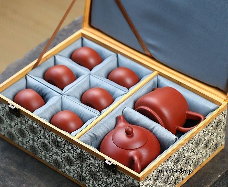 新品 高級茶器 紫砂壺 中国茶器 6客セット 箱付き 中国陶器 新品 高級茶器 紫砂壺 中国茶器 6客セット 箱付き 中国陶器