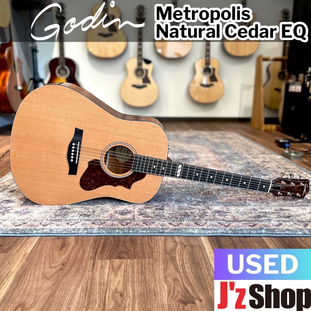 【JES認定中古品】Godin / Metropolis Natural Cedar EQ <アコースティックギター / ピックアップ搭載 / セダートップ×マホガニーサイド&バック / 専用ギグバッグ付属 / 今ならGodin純正ストラップ特典付き>