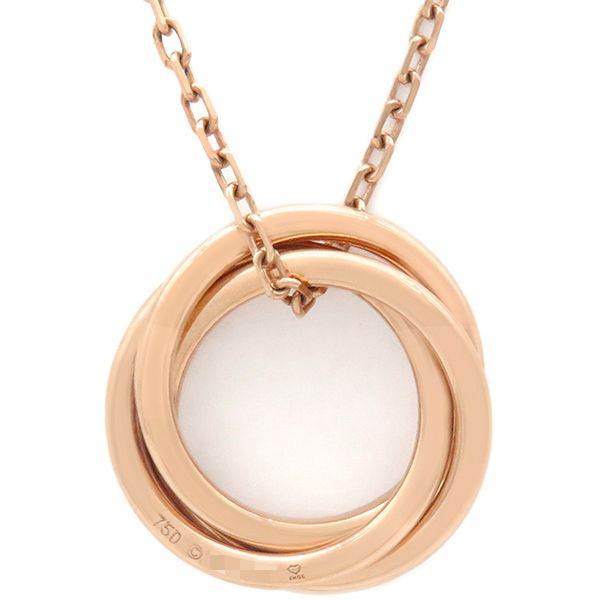 カルティエ Cartier ネックレス トリニティ K18PG ピンクサファイヤ  