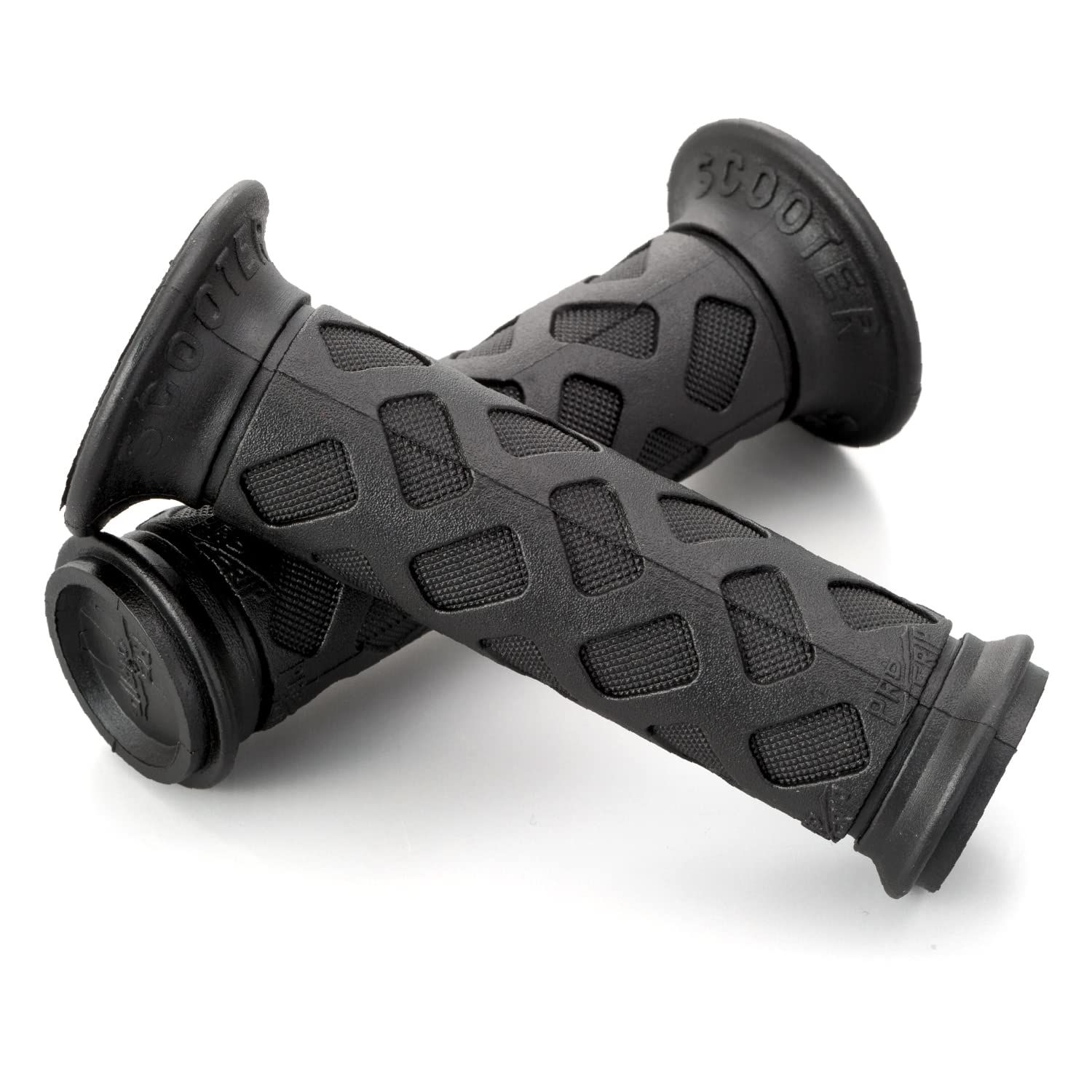 【数量限定】デイトナ(Daytona) PROGRIP(プログリップ) バイク用 グリップ ハンドル径φ22.2(原付)用 115mm スタンダードラバー エンド非貫通 789タイプ ブラック 98126