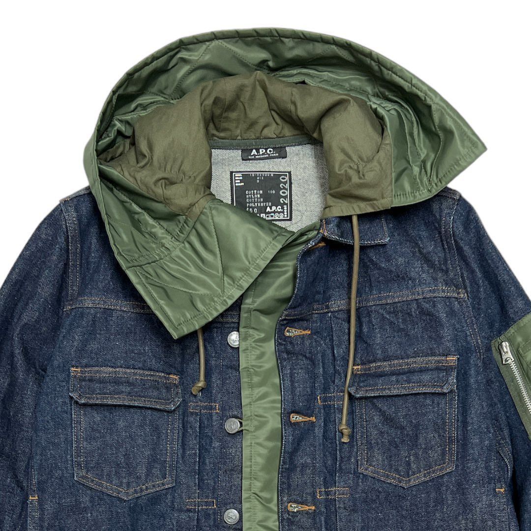 sacai x A.P.C 19SS Bonjor sacai Limited Docking Denim Jacket 