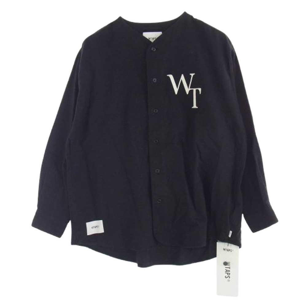 WTAPS ダブルタップス 22AW 222TQDT-SHM05 League 02 | LS | Cotton Twill League Black リーグ 02 コットン ツイル リーグ ベースボール 長袖 シャツ ブラック系 X 04